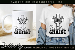 Rooted In Christ SVG for Cricut Jesus Faith Christian Quote Product Image 2
