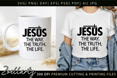 Jesus The Way The Truth The Life SVG Christian T-shirt Mug Product Image 1