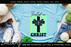 Rooted In Christ SVG Jesus Faith Christian Tshirt Mug Design Product Image 7
