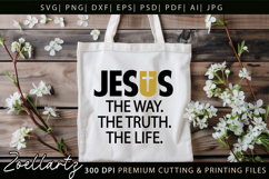 Jesus SVG Christian Quote SVG Jesus Faith T-shirt Mug Design Product Image 6