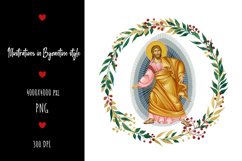 christening, vintage, religious, icon, communion, faith, sacrament, saviour, epiphany, christian, evangelical, orthodox, greek, art, saint, holy, king, baptism, confirmation, floral, religion, wreath, illustration, god, blessing, byzantine