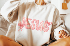 Jesus Valentine's Day PNG, Love Like Jesus PNG, Coquette Bow Product Image 2