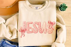 Jesus Valentine's Day PNG, Love Like Jesus PNG, Coquette Bow Product Image 3