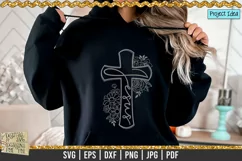 Jesus Decorated Flower Cross is a professional design that is ready to be cut with all major cutting machines. Sublimation, iron-on transfer and printing file formats also included.