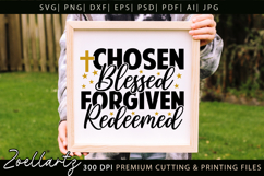 Chosen Blessed SVG for Cricut Christian T-shirt Mug Design Product Image 6