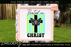Rooted In Christ SVG Jesus Faith Christian Tshirt Mug Design Product Image 6