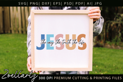 Jesus SVG Christian Quote SVG Jesus Faith T-shirt Mug Design Product Image 3
