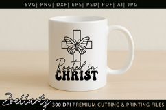 Rooted In Christ SVG for Cricut Jesus Faith Christian Quote Product Image 4