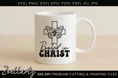 Rooted In Christ SVG for Cricut Jesus Faith Christian Quote Product Image 4