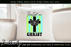 Rooted In Christ SVG Jesus Faith Christian Tshirt Mug Design Product Image 3