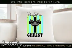 Rooted In Christ SVG Jesus Faith Christian Tshirt Mug Design Product Image 3
