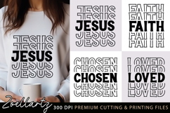 Jesus Faith Chosen Loved Blessed Bible Christian Quote SVG Product Image 1
