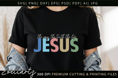 Jesus SVG Christian Quote SVG Jesus Faith T-shirt Mug Design Product Image 2