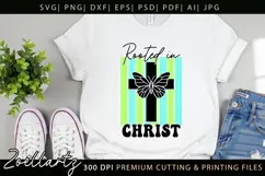 Rooted In Christ SVG Jesus Faith Christian Tshirt Mug Design Product Image 8