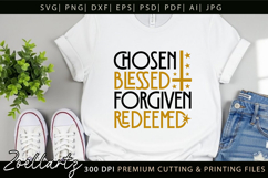 Chosen Blessed SVG for Cricut Christian T-shirt Mug Design Product Image 8