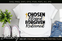 Chosen Blessed SVG for Cricut Christian T-shirt Mug Design Product Image 8