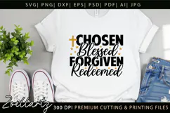 Chosen Blessed SVG for Cricut Christian T-shirt Mug Design Product Image 8