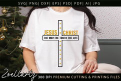 Jesus SVG Christian Quote SVG Jesus Faith T-shirt Mug Design Product Image 1