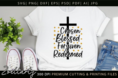 Chosen Blessed SVG for Cricut Christian T-shirt Mug Design Product Image 8