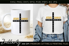 Jesus SVG Christian Quote SVG Jesus Faith T-shirt Mug Design Product Image 2