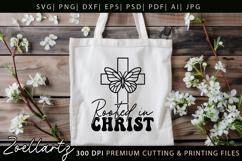 Rooted In Christ SVG for Cricut Jesus Faith Christian Quote Product Image 8