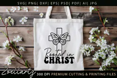 Rooted In Christ SVG for Cricut Jesus Faith Christian Quote Product Image 8
