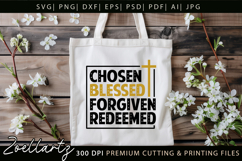 Chosen Blessed SVG for Cricut Christian T-shirt Mug Design Product Image 6