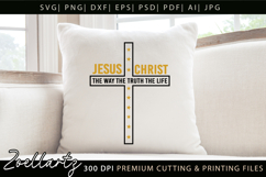 Jesus SVG Christian Quote SVG Jesus Faith T-shirt Mug Design Product Image 2