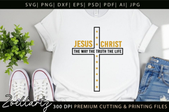 Jesus SVG Christian Quote SVG Jesus Faith T-shirt Mug Design Product Image 5