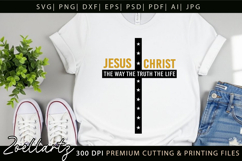 Jesus SVG Christian Quote SVG Jesus Faith T-shirt Mug Design Product Image 1
