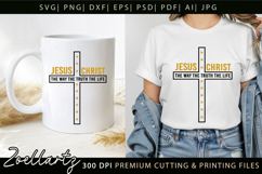 Jesus SVG Christian Quote SVG Jesus Faith T-shirt Mug Design Product Image 6