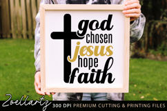 Jesus Faith SVG Cut Files Christian Quote SVG God Hope Sign Product Image 1