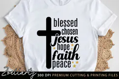 Jesus Faith Christian Quote SVG Cut Files Bible Cross SVG Product Image 2