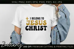 JESUS SVG Christian Quote SVG Faith Cross Hope Bible Verse Product Image 1