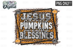 Jesus Pumpkins Blessings Sublimation PNG ONLY ! Product Image 1