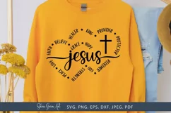 Jesus heart design t shirt preview