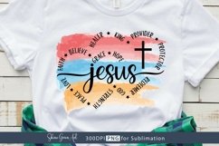 Jesus watercolour png for sublimation