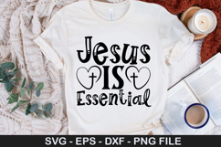 Jesus is Essential SVG - Christian Quotes Design Product Image 1