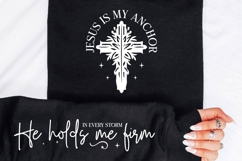 Jesus Is My Anchor SVG Design Product Image 3