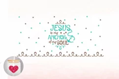 Jesus is my anchor of my soul Libbey glass can16oz wrap Product Image 2