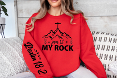 Jesus is My Rock Sleeve SVG, Christian SVG, Bible Verse SVG Product Image 2