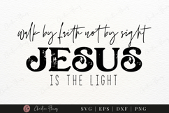 Jesus Is The Light SVG PNG | Boho Christian PNG Product Image 1
