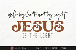 Jesus Is The Light SVG PNG | Boho Christian PNG Product Image 8