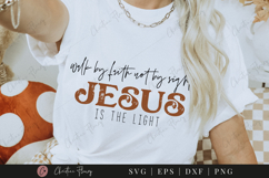 Jesus Is The Light SVG PNG | Boho Christian PNG Product Image 3