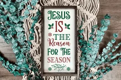 Jesus is the reason for the season SVG, Christmas SVG Design Product Image 3