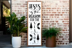 Jesus is the reason for the season Porch Sign SVG Product Image 2