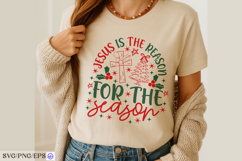 Jesus Is The Reason For The Season SVG Christian Christmas Product Image 2