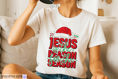 Jesus is the Reason for the Season SVG Christian Christmas Product Image 4