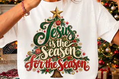 Jesus Is the Reason for the Season PNG | Vintage Christian Product Image 3