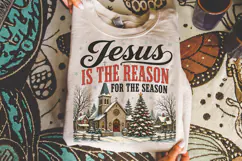 Jesus Is The Reason For The Season PNG,Christian Holiday Product Image 3